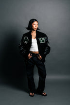 MAKE YOUR OWN LUCK VARSITY JACKET