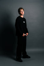 MEN'S WAFFLE LONGSLEEVE - BLACK