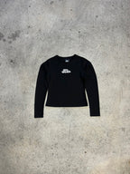 WOMEN'S WAFFLE LONGSLEEVE - BLACK