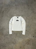 WOMEN'S WAFFLE LONGSLEEVE - WHITE