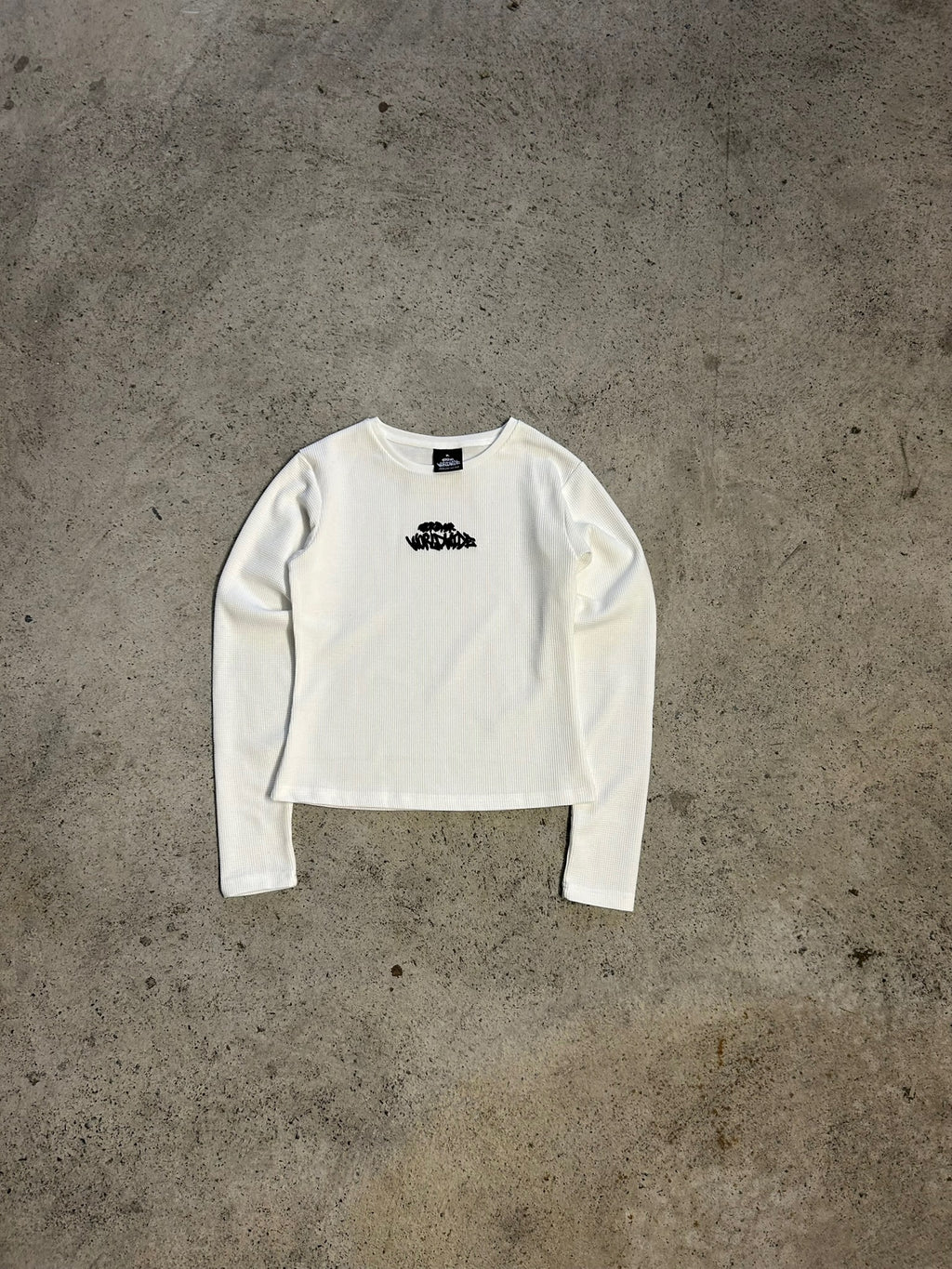 WOMEN'S WAFFLE LONGSLEEVE - WHITE