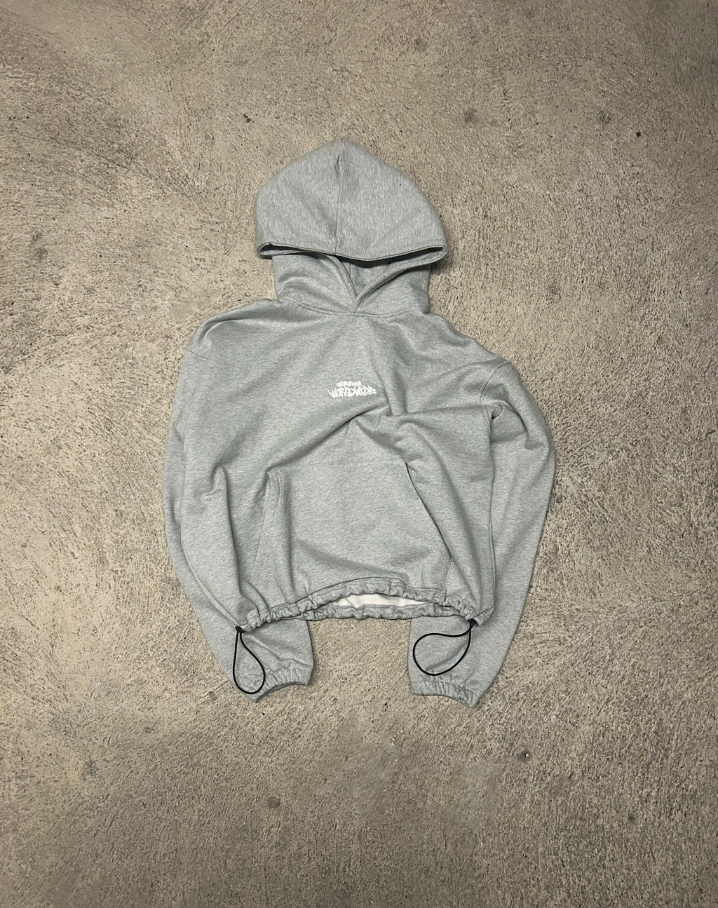 LOGO PULLOVER HOODIE - GREY