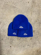 MOHAIR BEANIE - BLUE