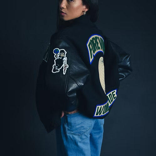 MAKE YOUR OWN LUCK VARSITY JACKET