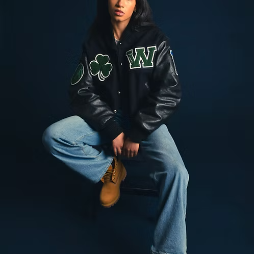 MAKE YOUR OWN LUCK VARSITY JACKET